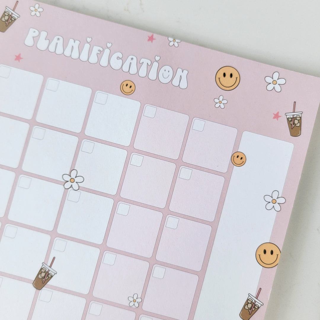 01- Smiley - Calendrier mensuel - 26 feuilles