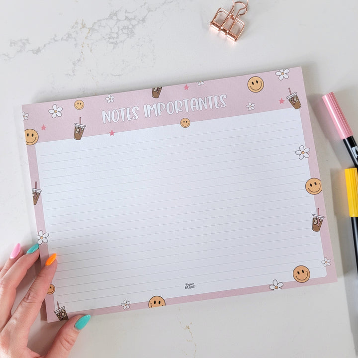 02 - Smiley - Pages de notes - 26 feuilles
