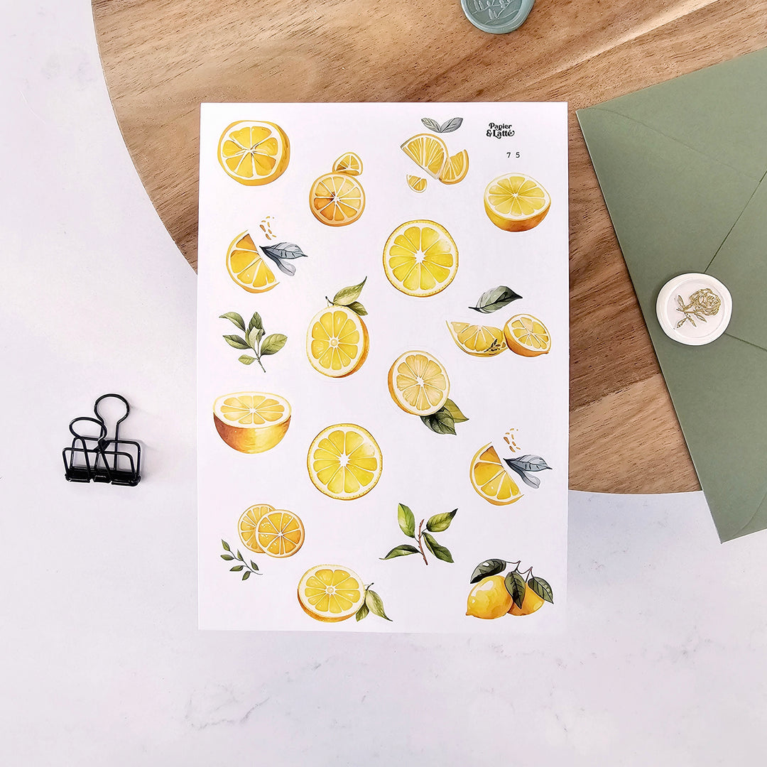 Autocollants - 75. Limonade aux citrons / Stickers