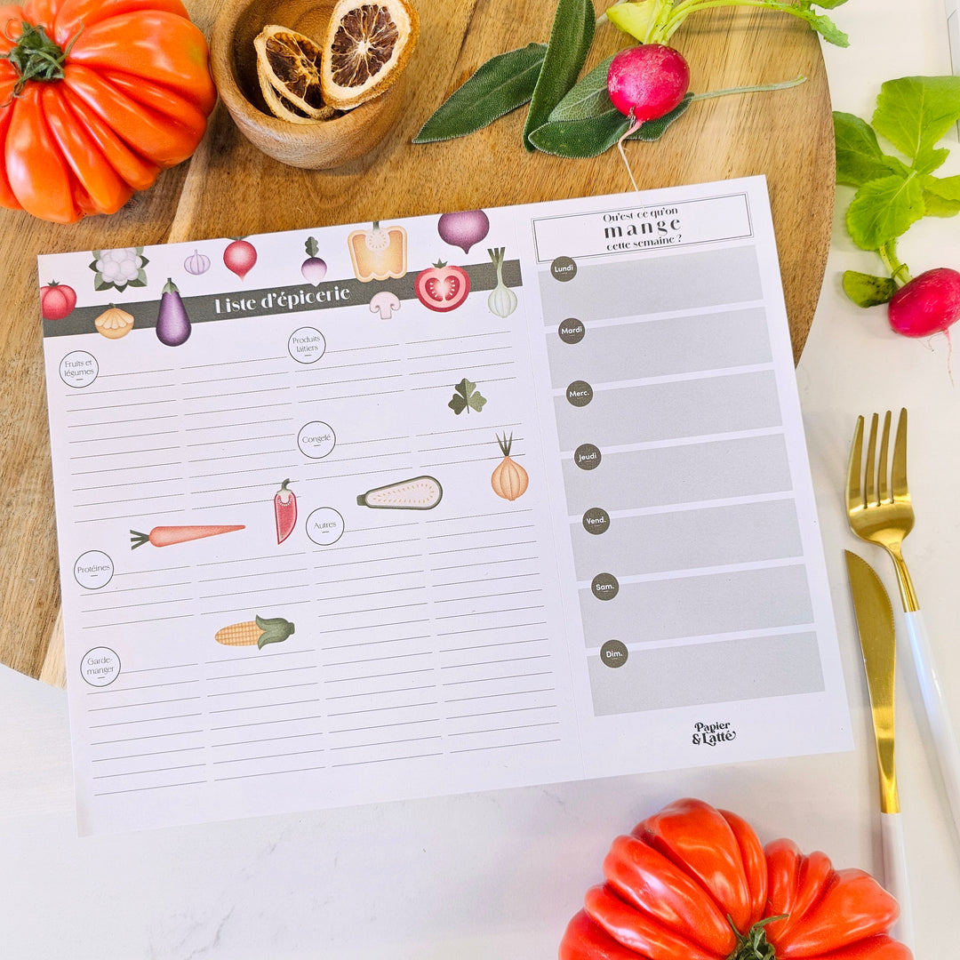 24 - Légumes 2D - Planificateur de repas