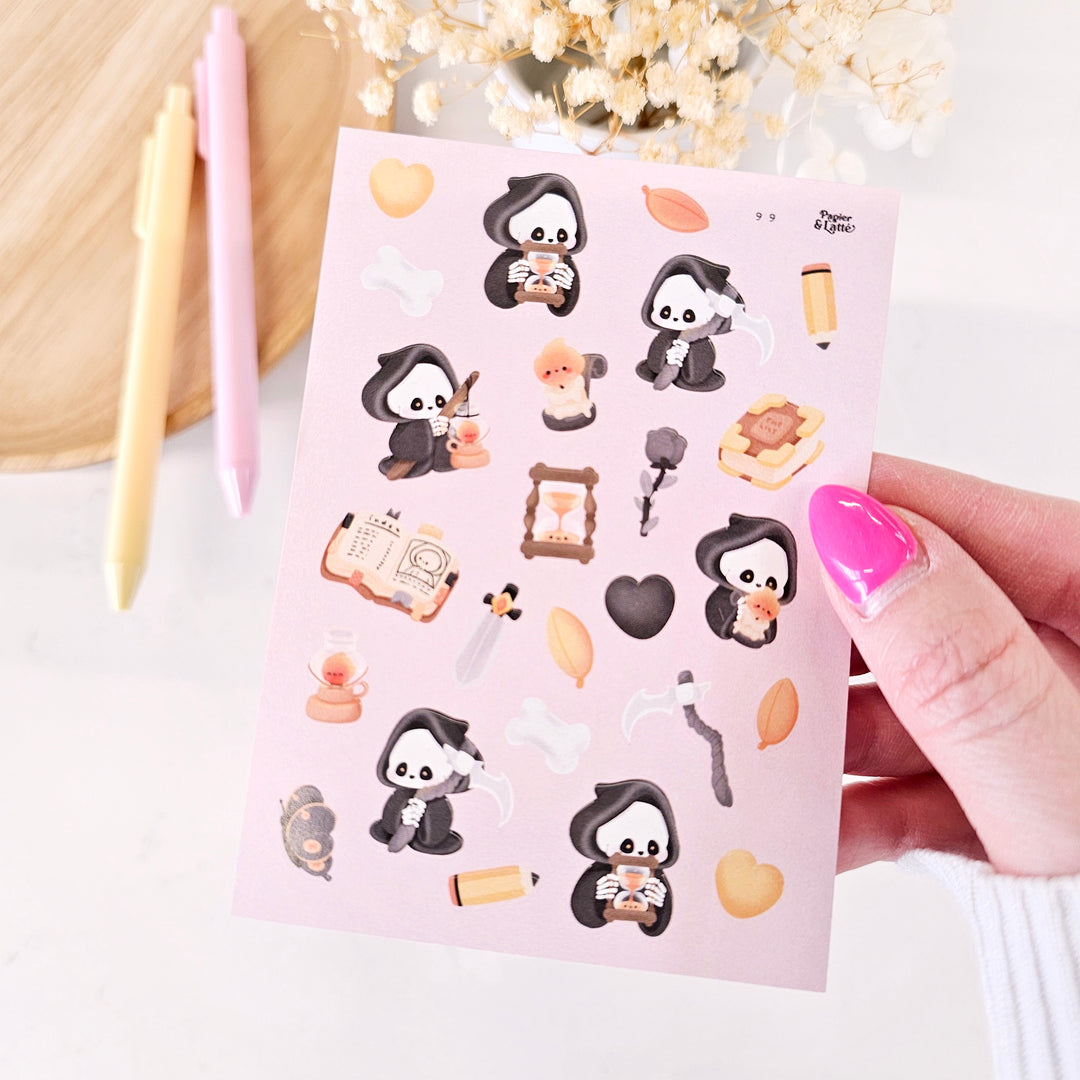 Mini feuille d'autocollants - 99.Halloween scream / Stickers
