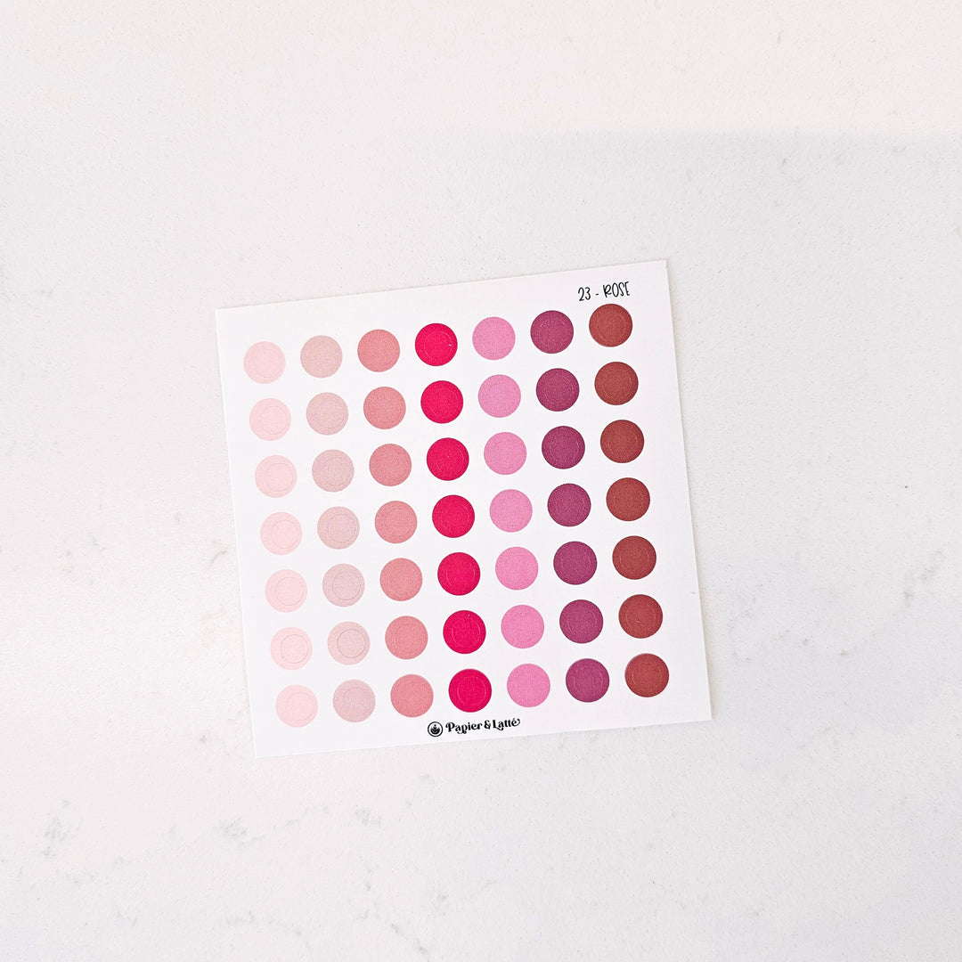 23-ROSE - Autocollants picos