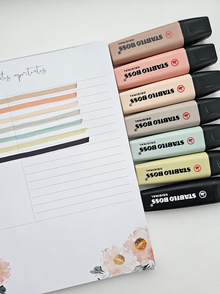 Surligneurs BOSS à l'unité - Couleurs NATURE