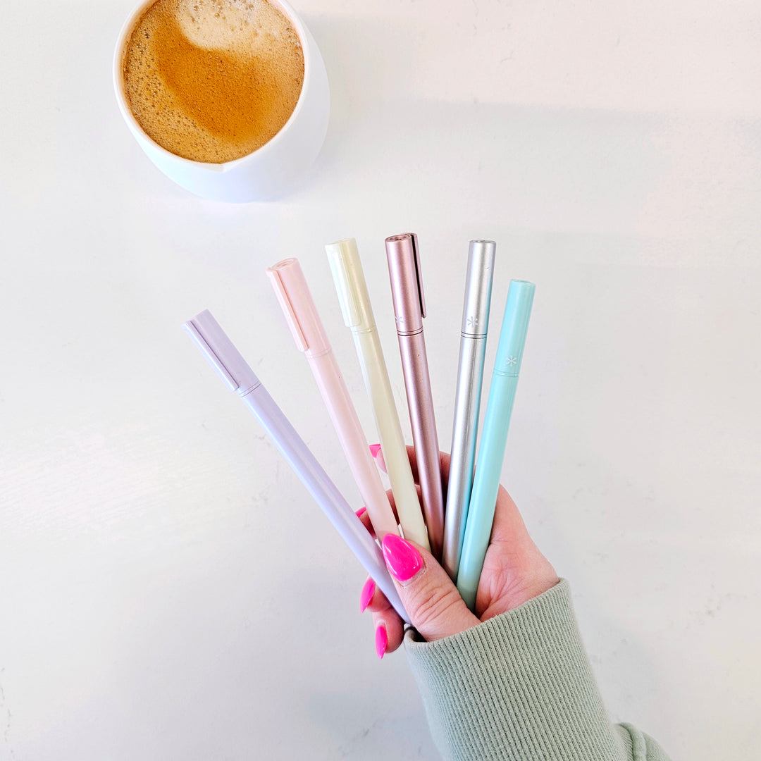 Stylos bille - Encre noire - Paquet de 6