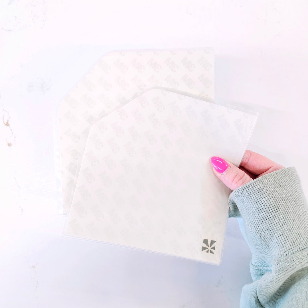 Pochettes de coin - Adhésives - Transparentes