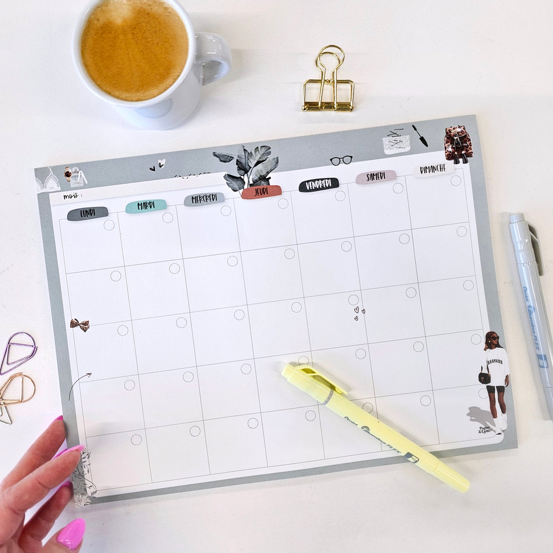 20 - Harvard - Calendrier Mensuel - 26 feuilles