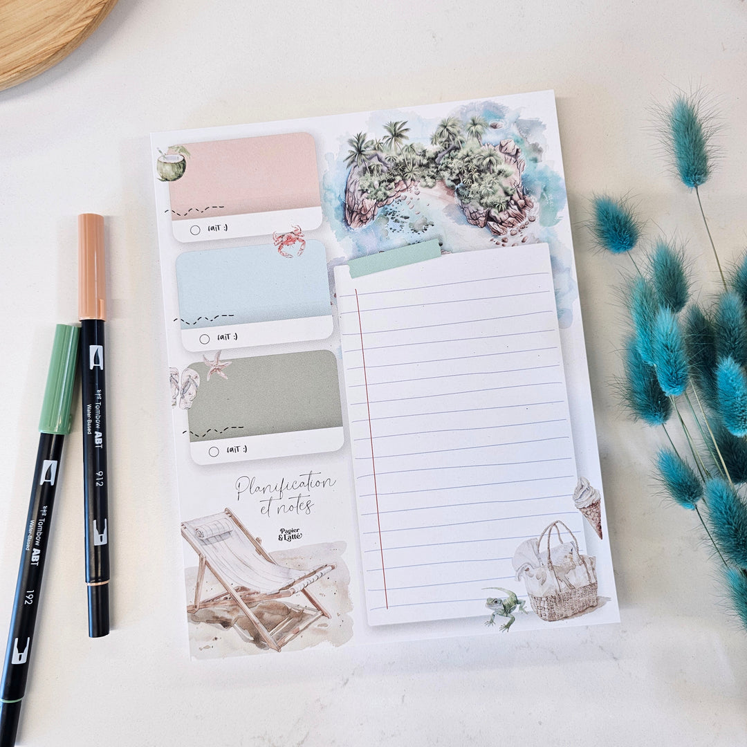 Vacances - GRAND Bloc-notes