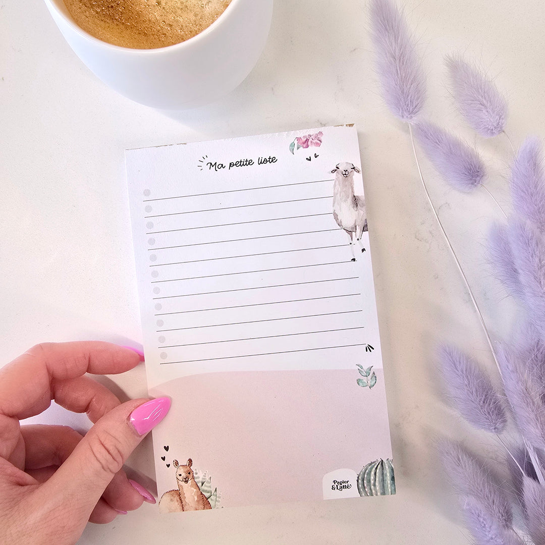 02 - Lamas - PETIT Bloc-notes