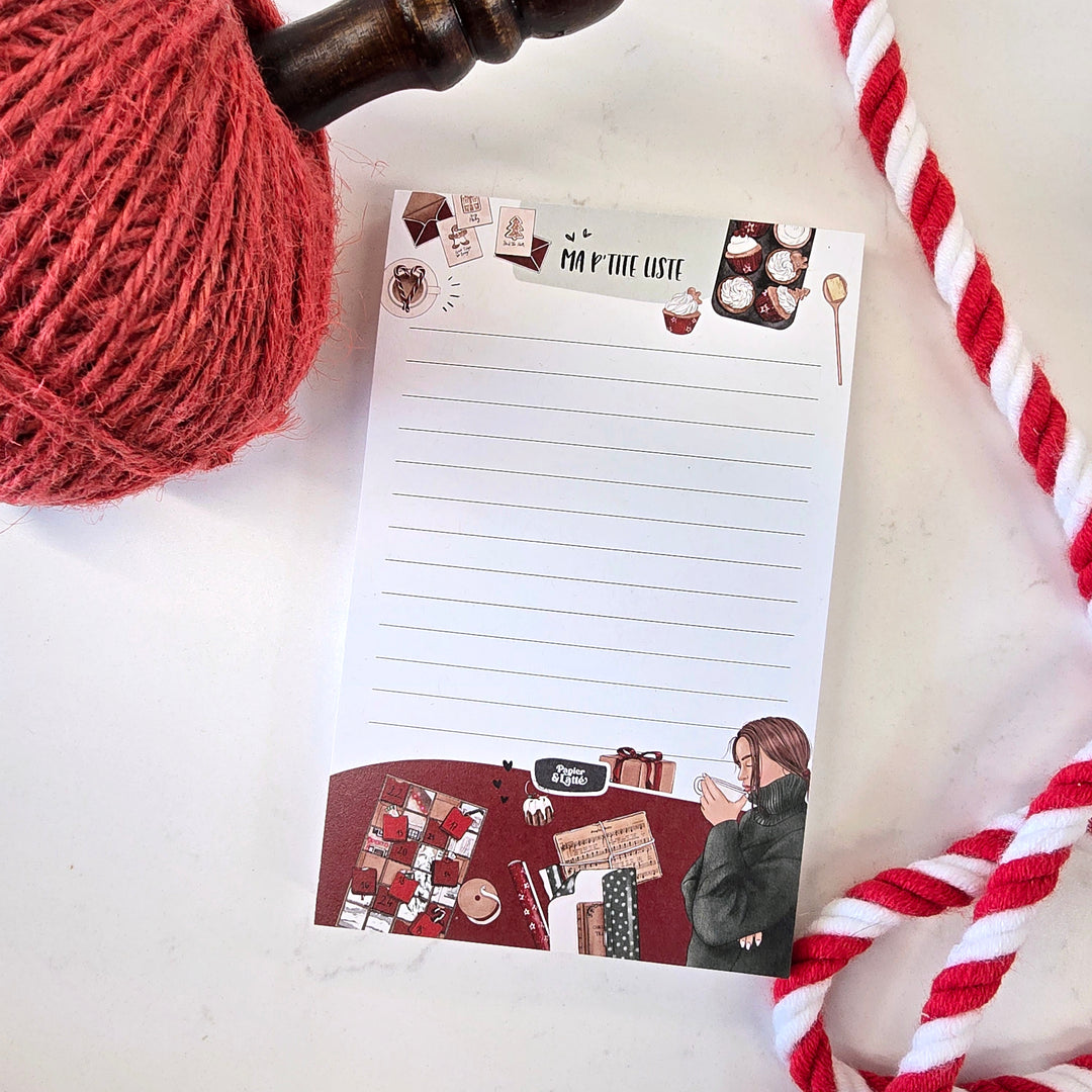 24 - Ma p'tite liste de Noël - PETIT Bloc-notes