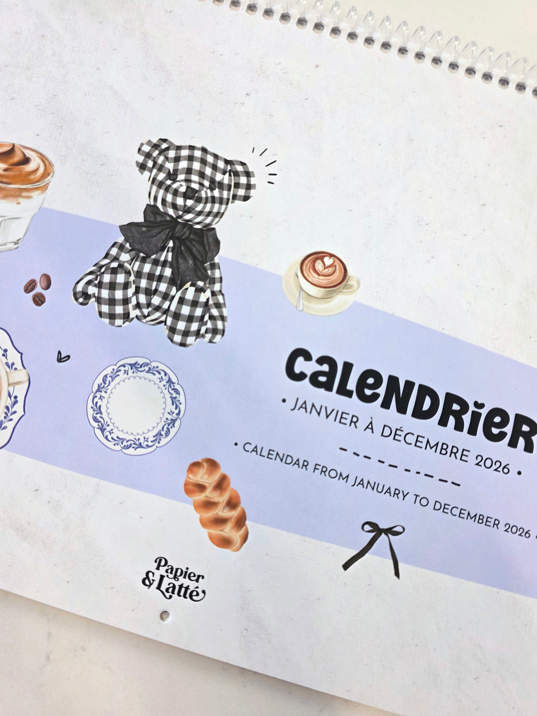 04 - Calendrier mural 2026 - Café - Bilingue