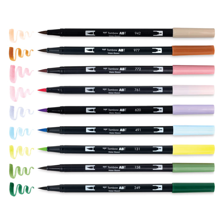 Stylo-pinceau double embout - Fées - Ensemble de 10