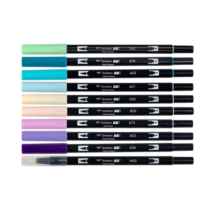 Stylo-pinceau double embout - Sirènes- Ensemble de 10