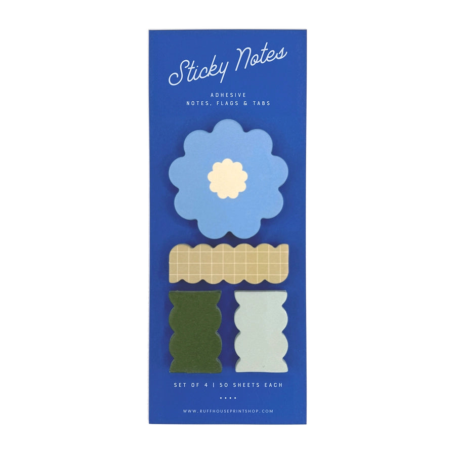 Ensemble de Notes Adhésives - Fleurs - Marque-pages et Onglets