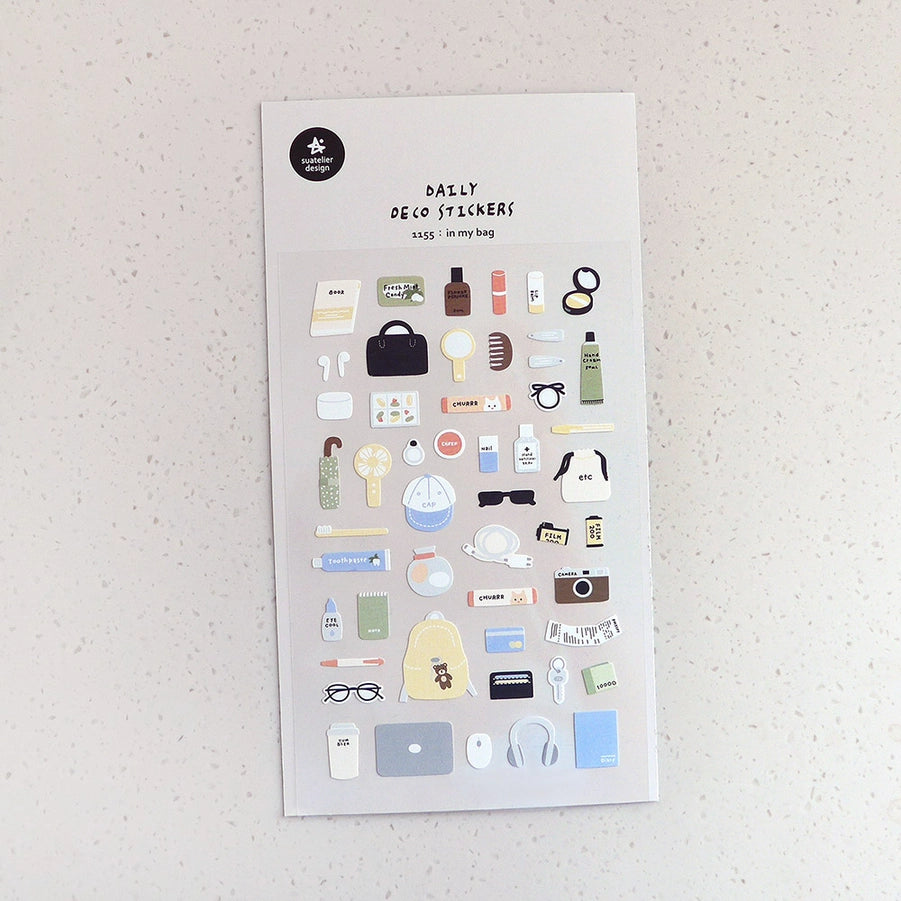 Autocollants - 04- Dans mon sac / Stickers