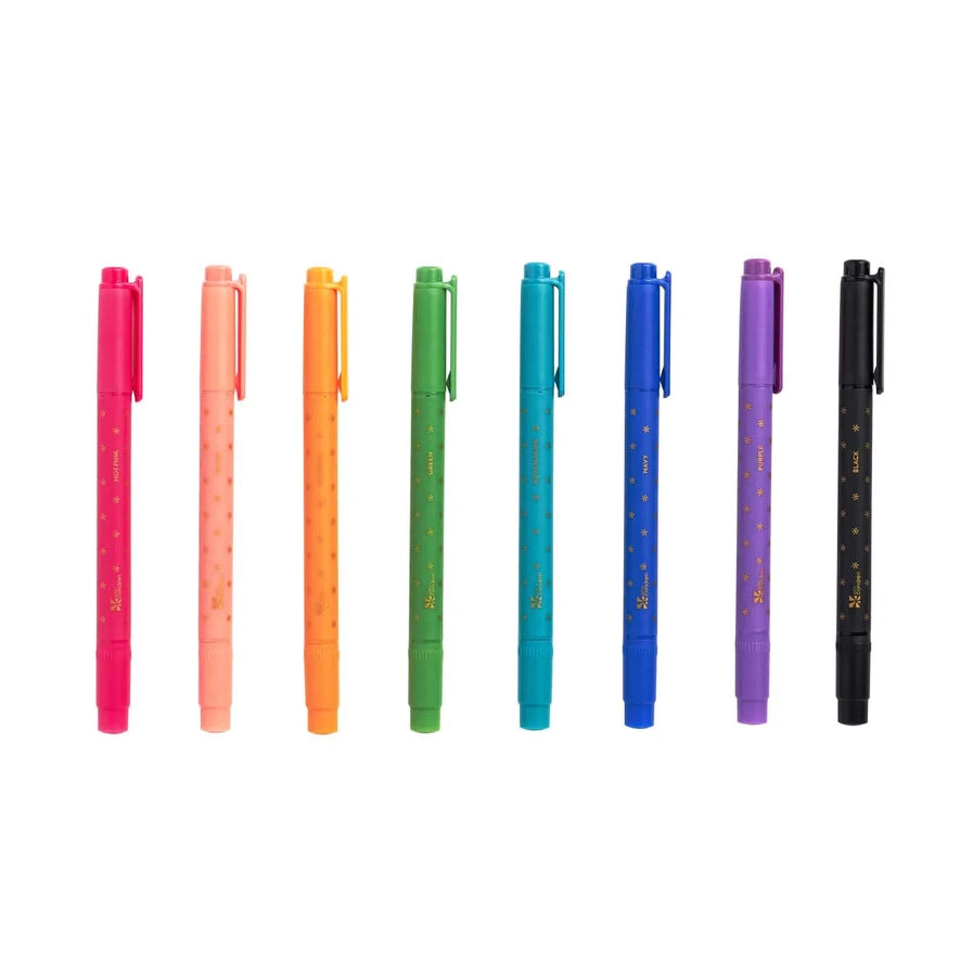 Ensemble de 8 marqueurs à double pointe