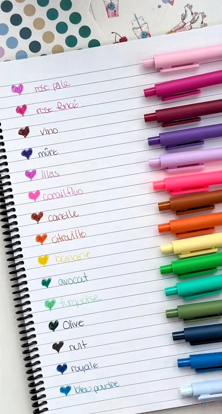 Stylo encre gel de couleur - À l'unité