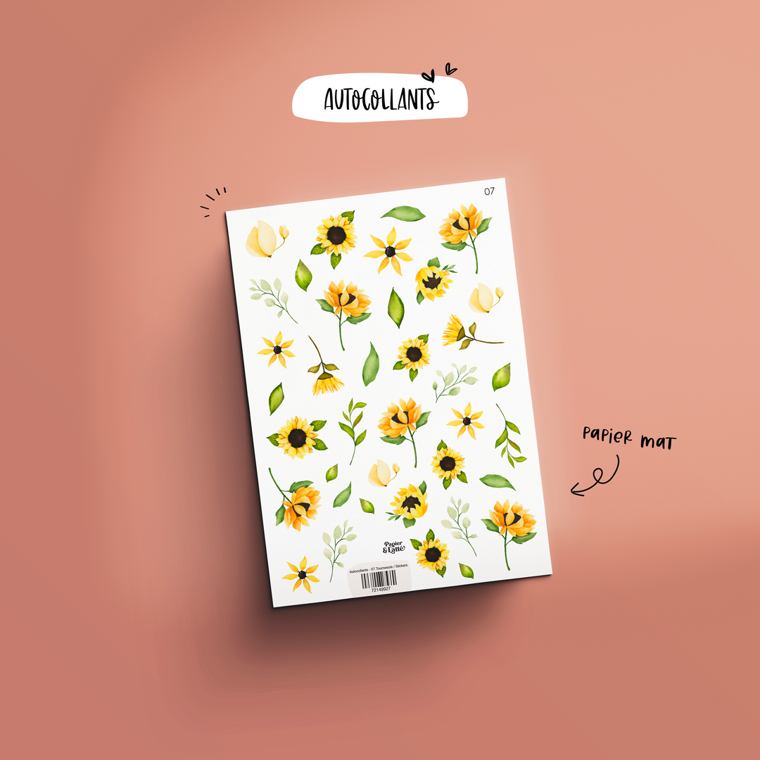 Autocollants - 07.Tournesols / Stickers