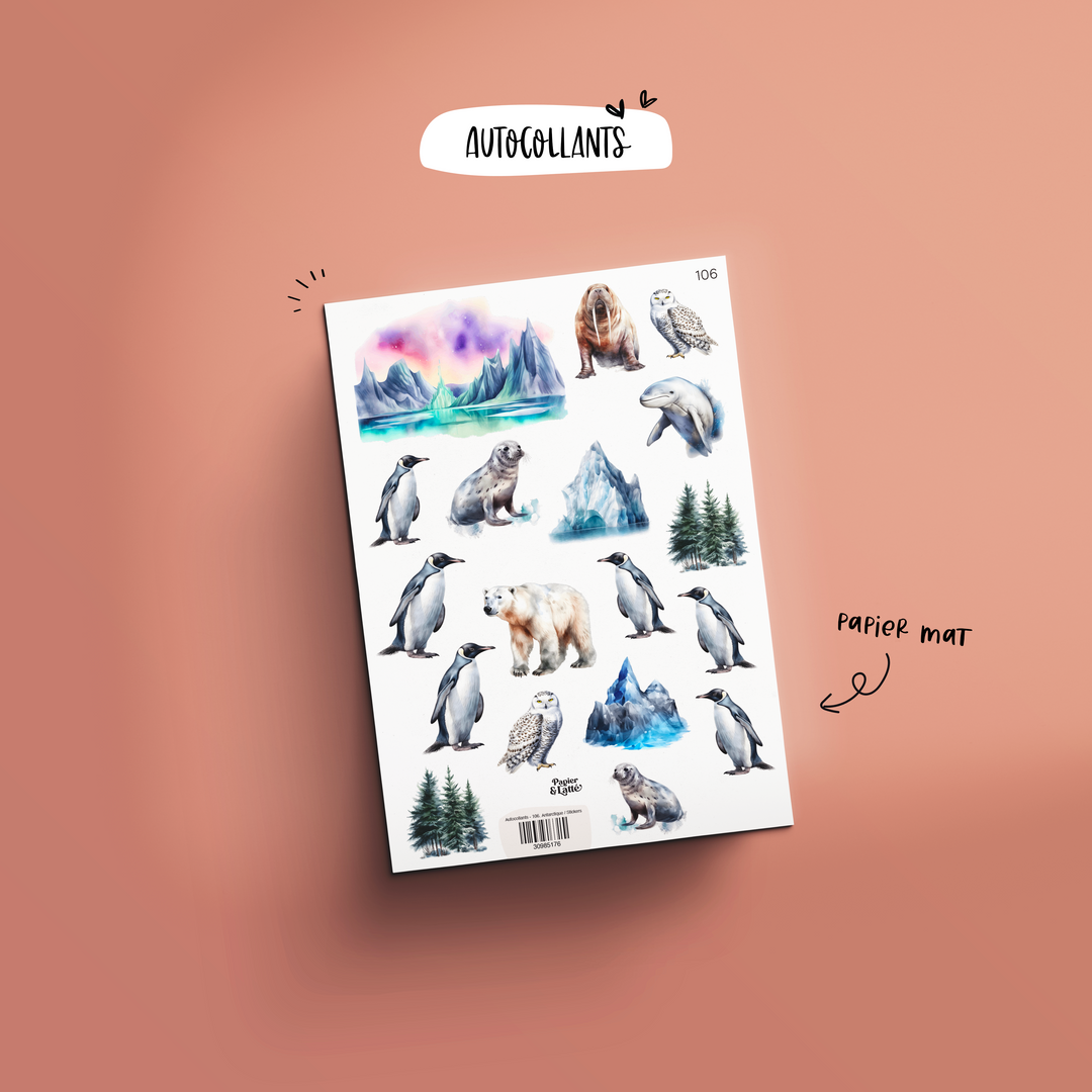 Autocollants - 106. Antarctique / Stickers