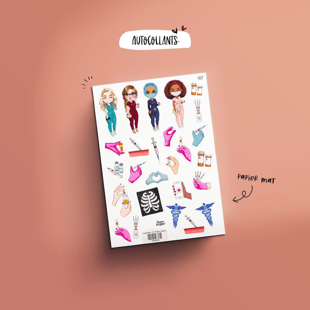 Autocollants - 107. Piqûres / Stickers
