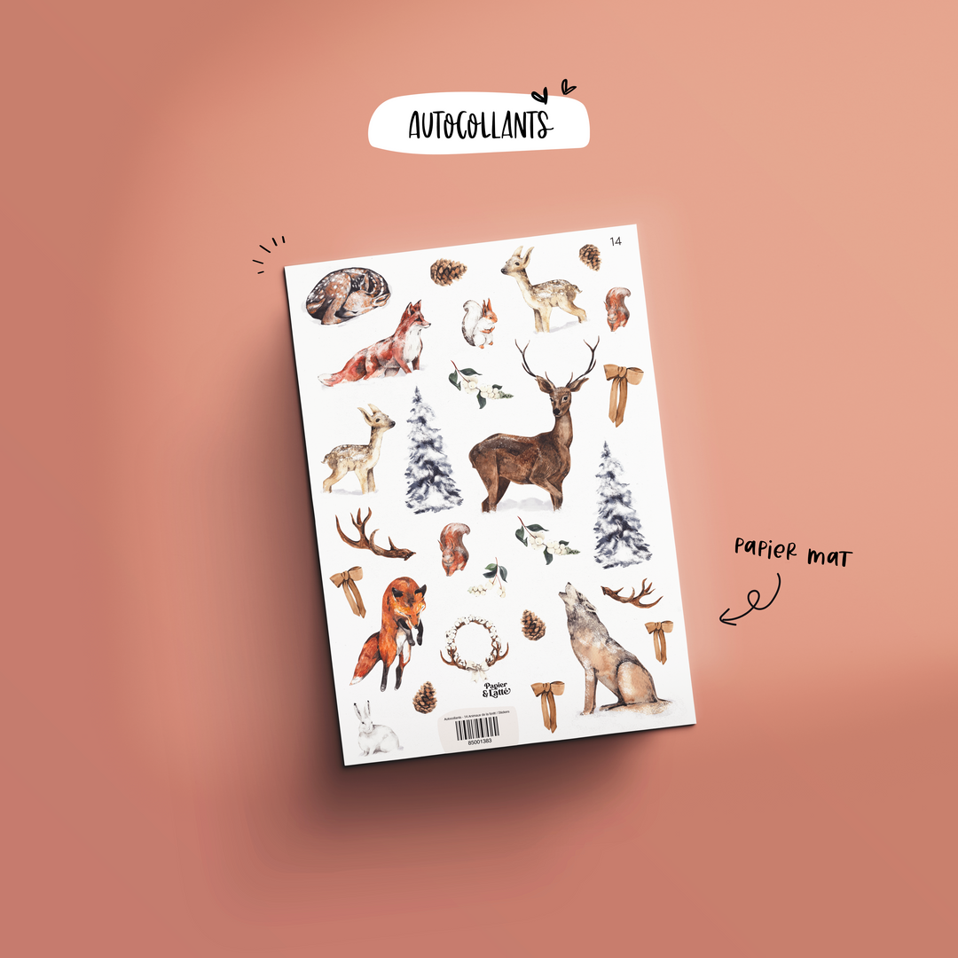 Autocollants - 14.Animaux de la forêt / Stickers