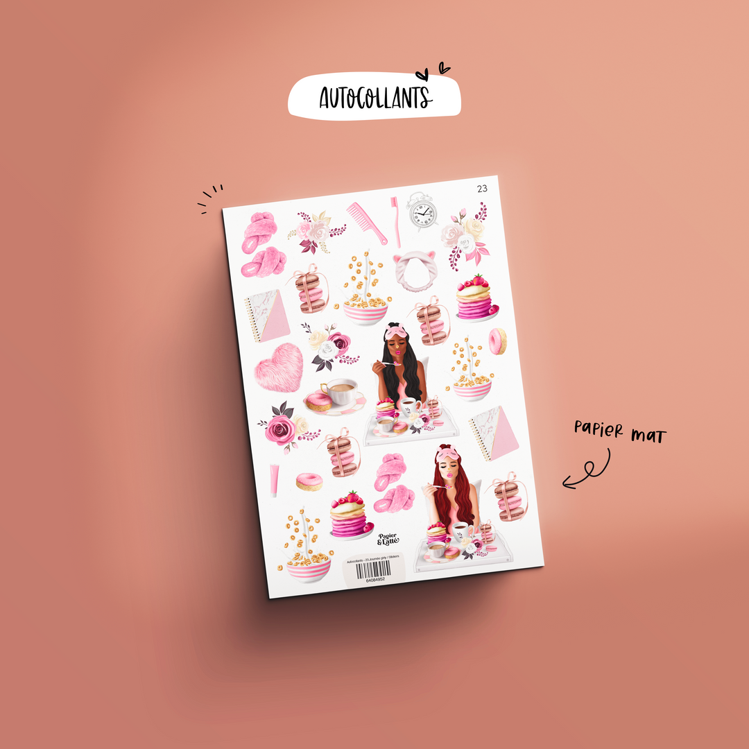 Autocollants - 23.Journée girly / Stickers