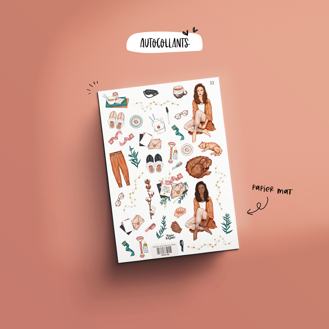 Autocollants - 32.À la maison en mou / Stickers