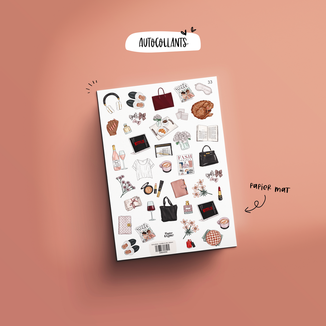 Autocollants - 33.Nđ€tflix & chill / Stickers