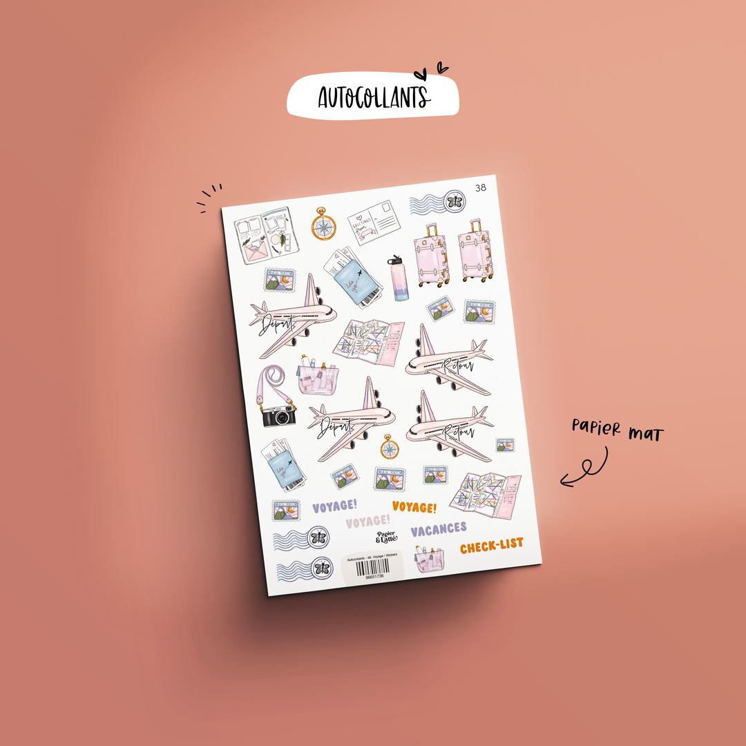Autocollants - 38. Voyage / Stickers