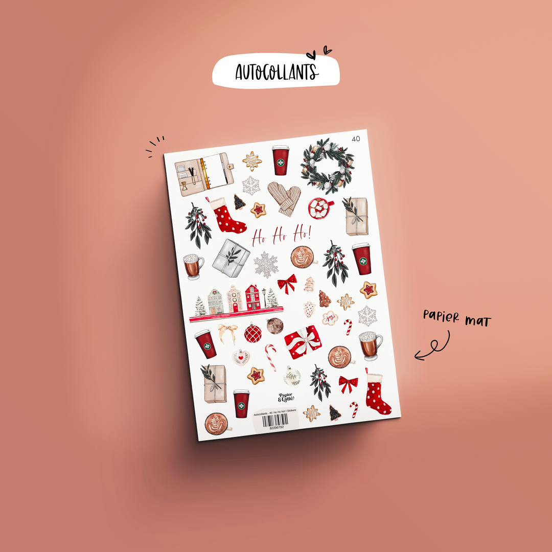 Autocollants - 40. Ho Ho Ho! / Stickers