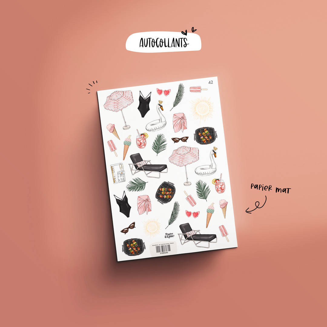Autocollants - 42. Feels like summer / Stickers