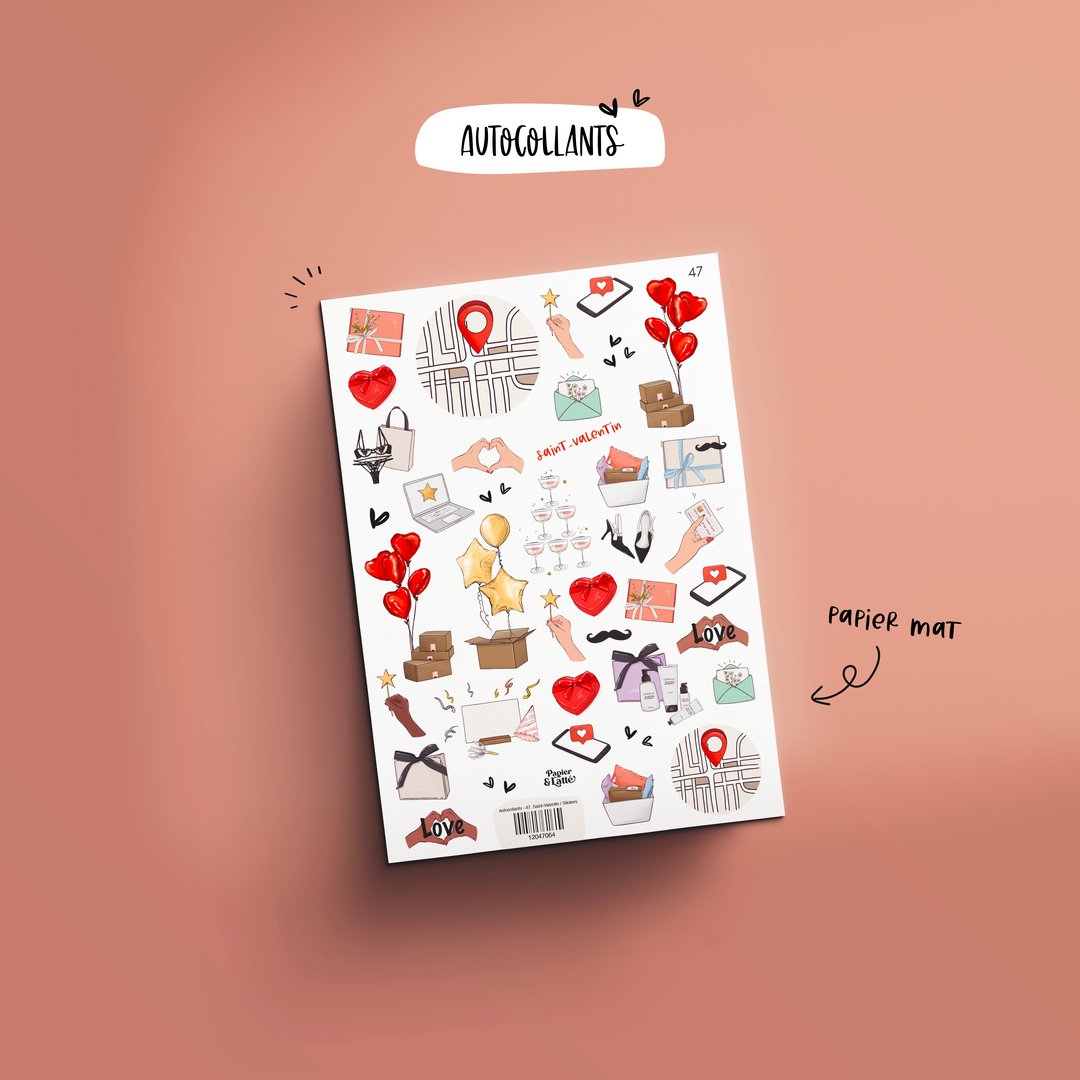 Autocollants - 47. Saint-Valentin / Stickers