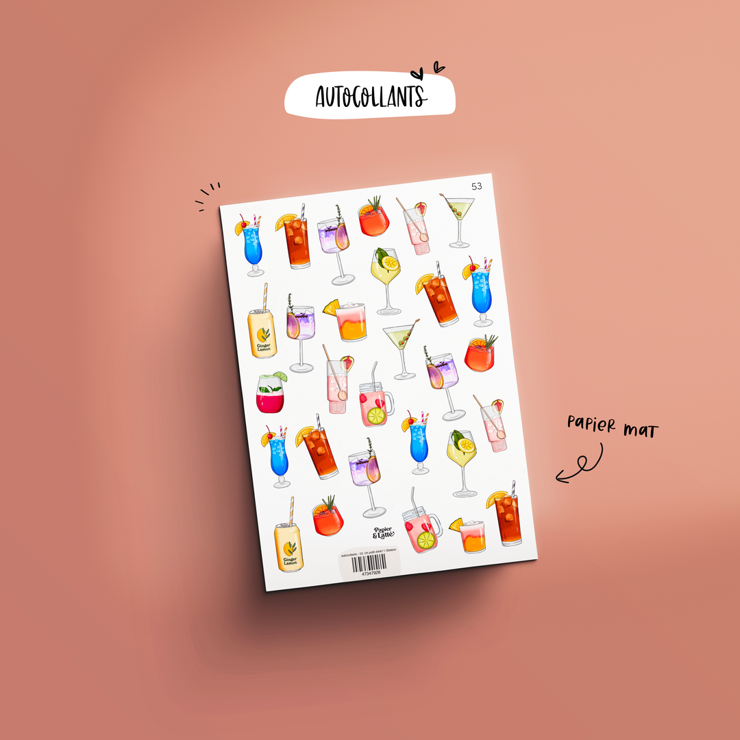 Autocollants - 53. Un petit drink? / Stickers