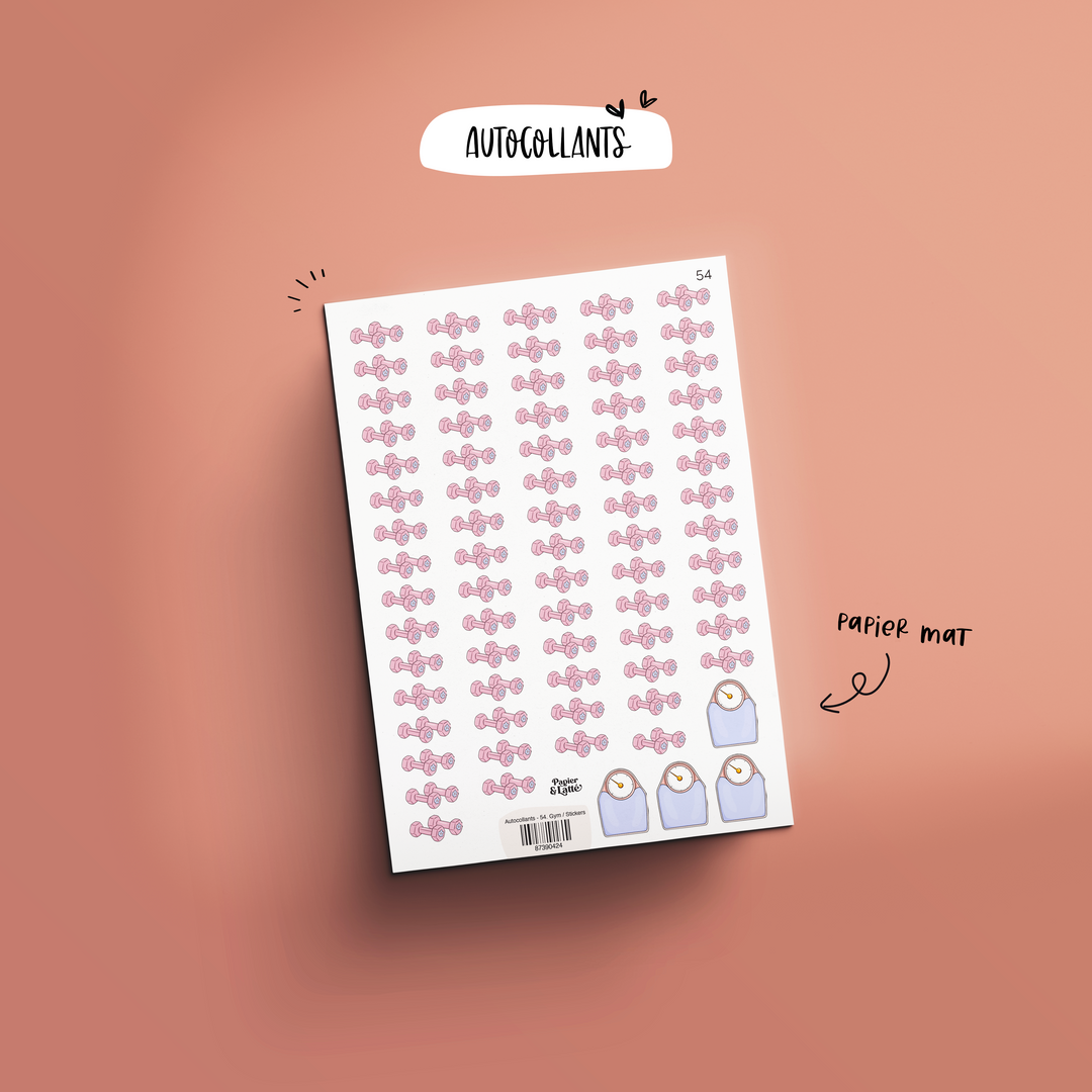 Autocollants - 54. Gym / Stickers