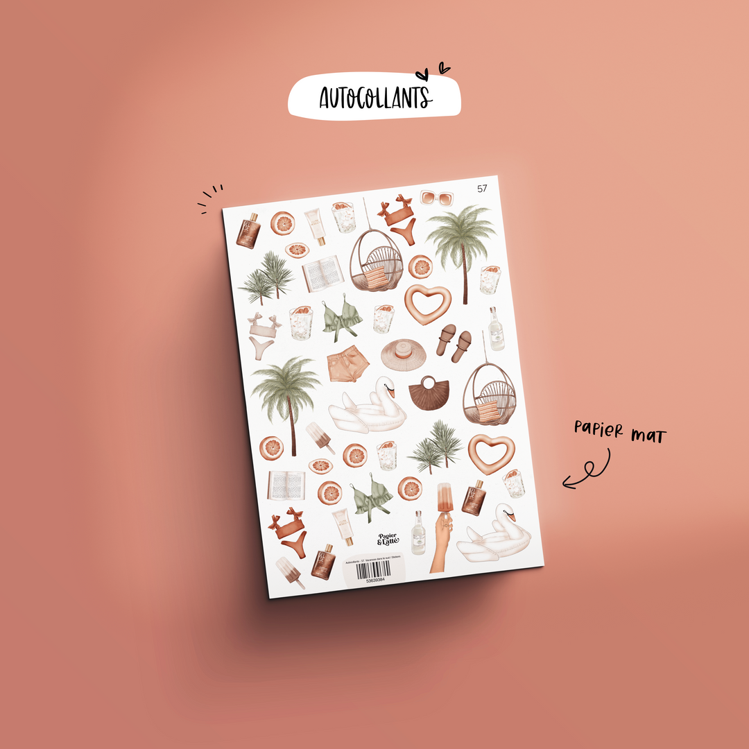 Autocollants - 57. Vacances dans le sud / Stickers