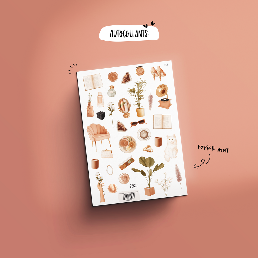 Autocollants - 64. Maison de vacances / Stickers