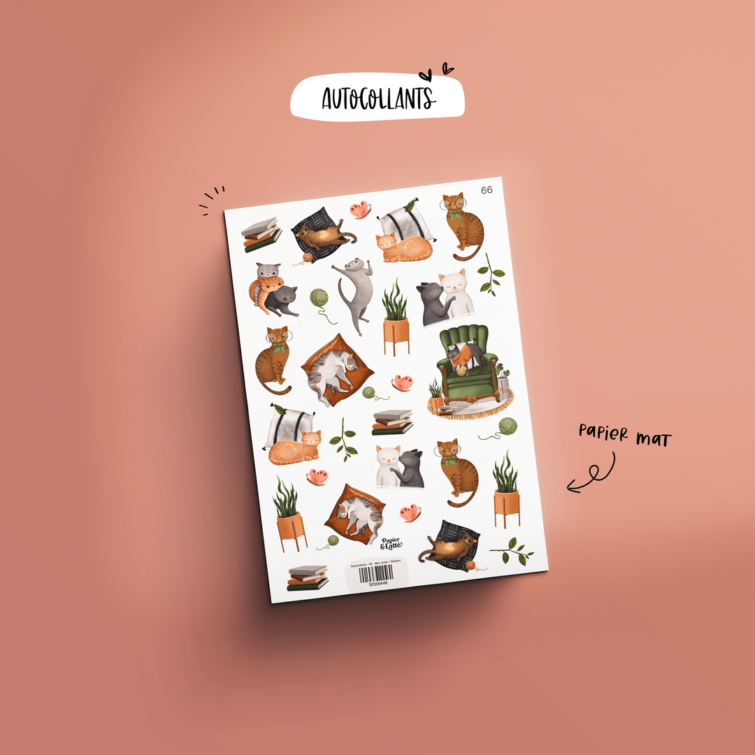 Autocollants - 66. Mes chats / Stickers