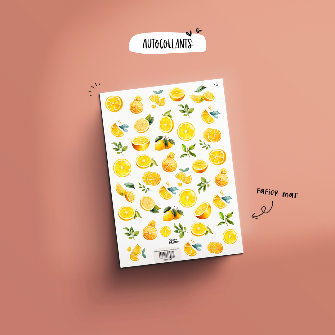 Autocollants - 75. Limonade aux citrons / Stickers