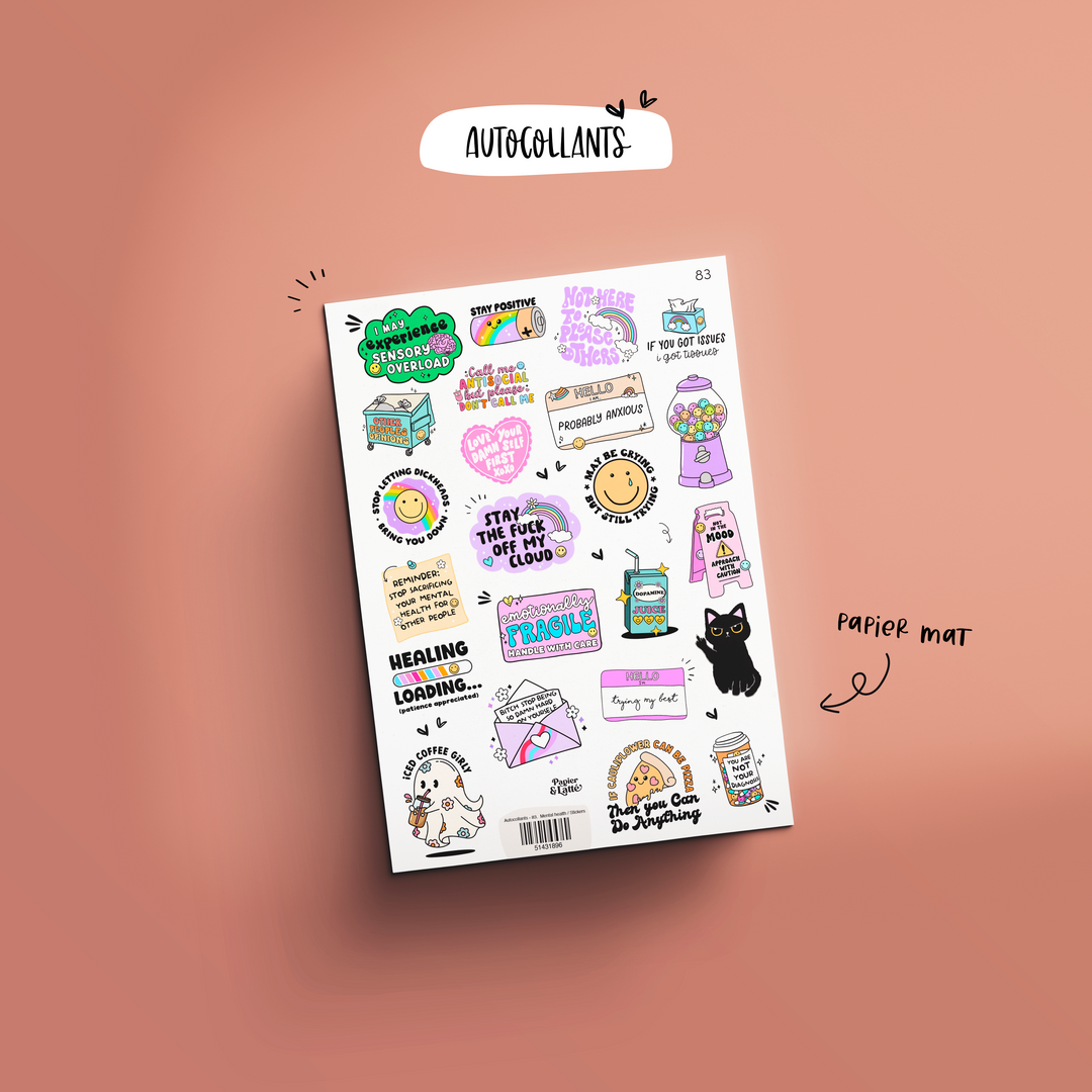 Autocollants - 83. Mental health / Stickers