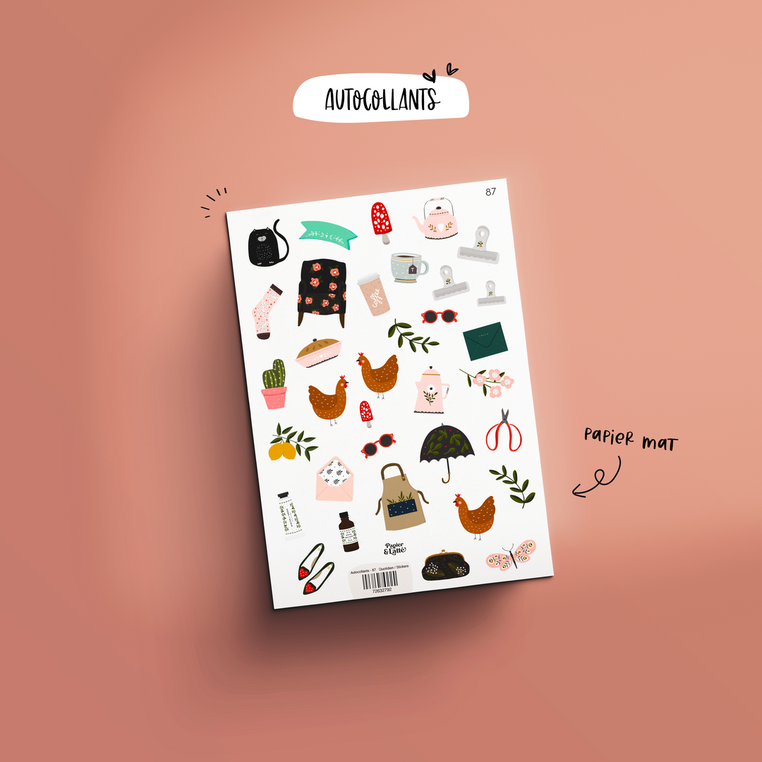 Autocollants - 87. Quotidien / Stickers