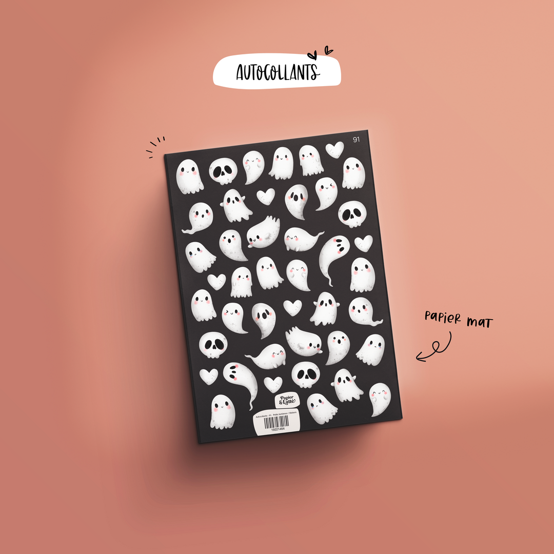 Autocollants - 91. Petits fantômes / Stickers