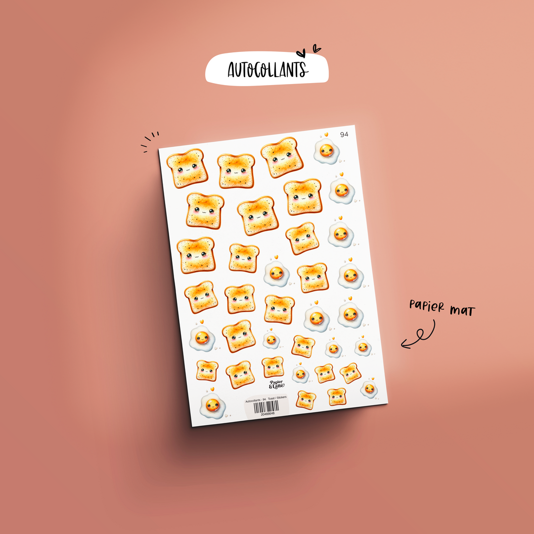 Autocollants - 94. Toast / Stickers
