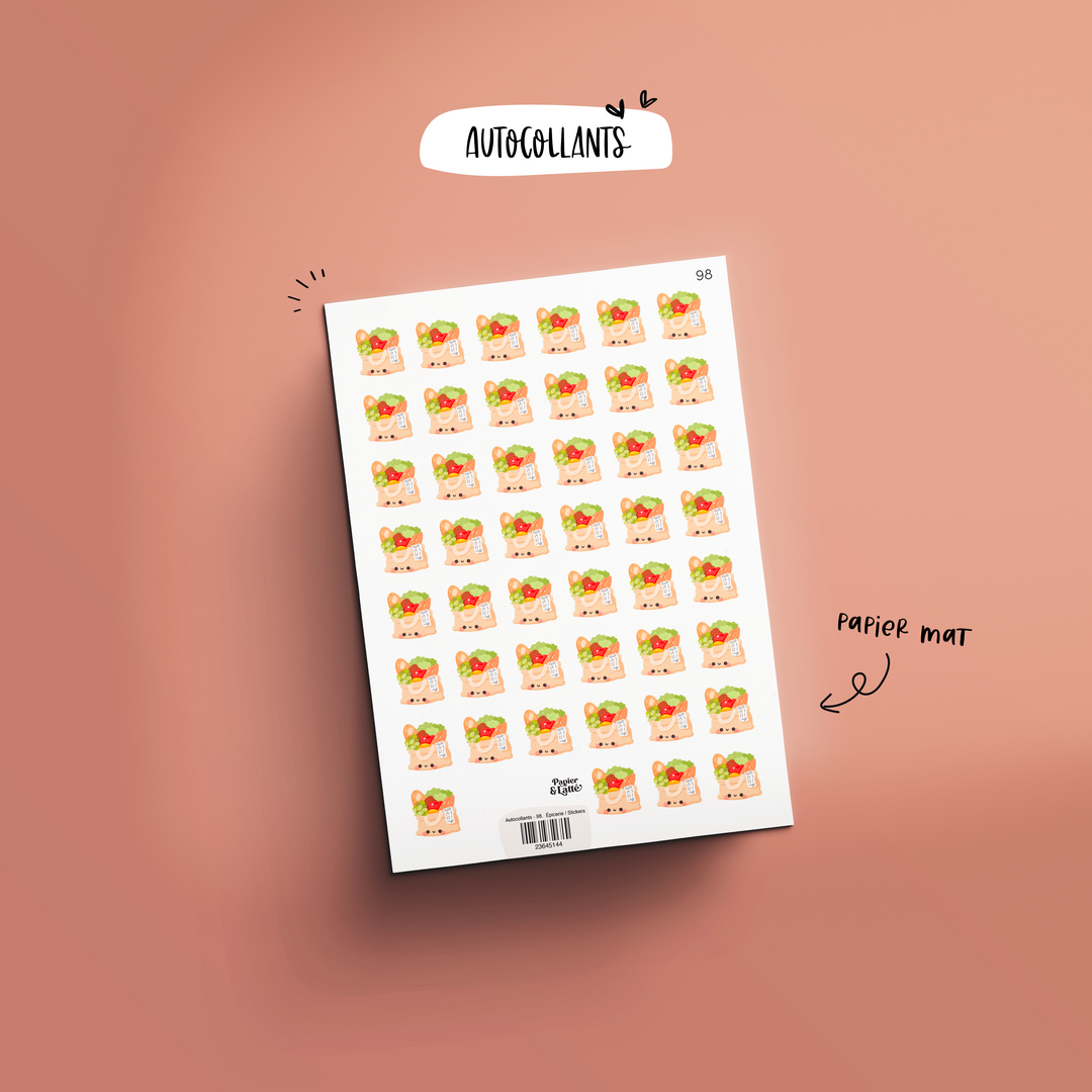 Autocollants - 98. Épicerie / Stickers