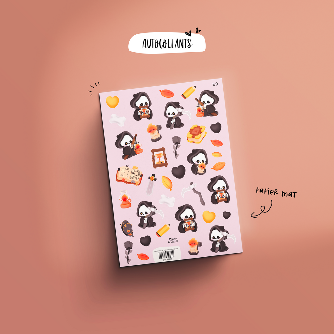 Autocollants - 99. Halloween scream / Stickers