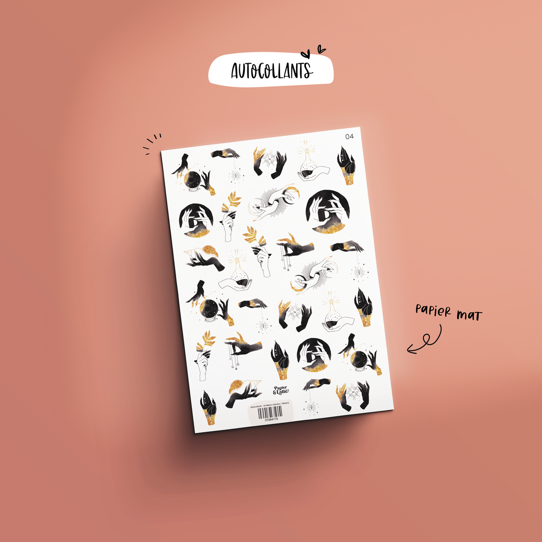 Autocollants - 04.Mains célestes / Stickers