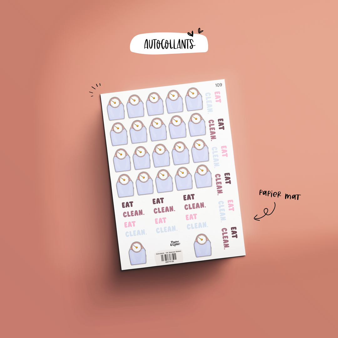 Autocollants - 109. Balances/ Stickers