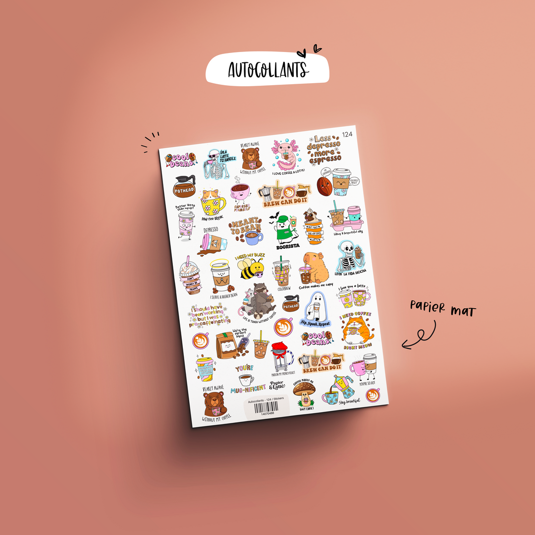 Autocollants - 124. Meant to bean / Stickers