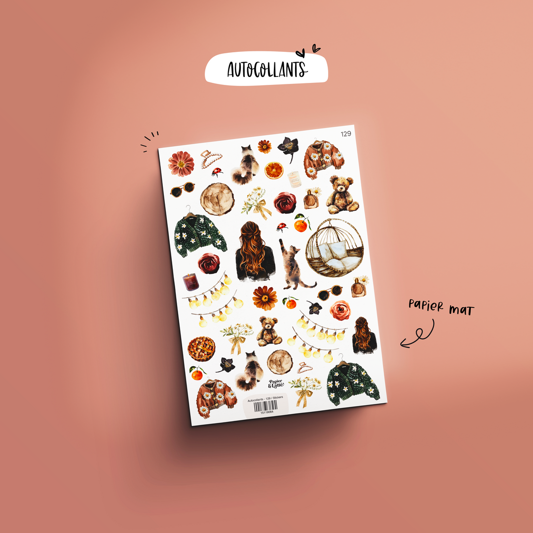 Autocollants - 129. Moments cocooning / Stickers