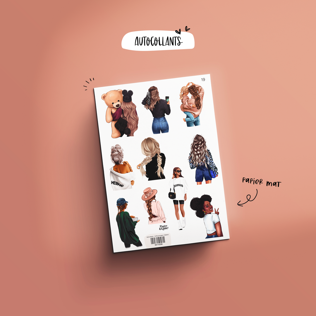 Autocollants - 19.Personnages / Stickers