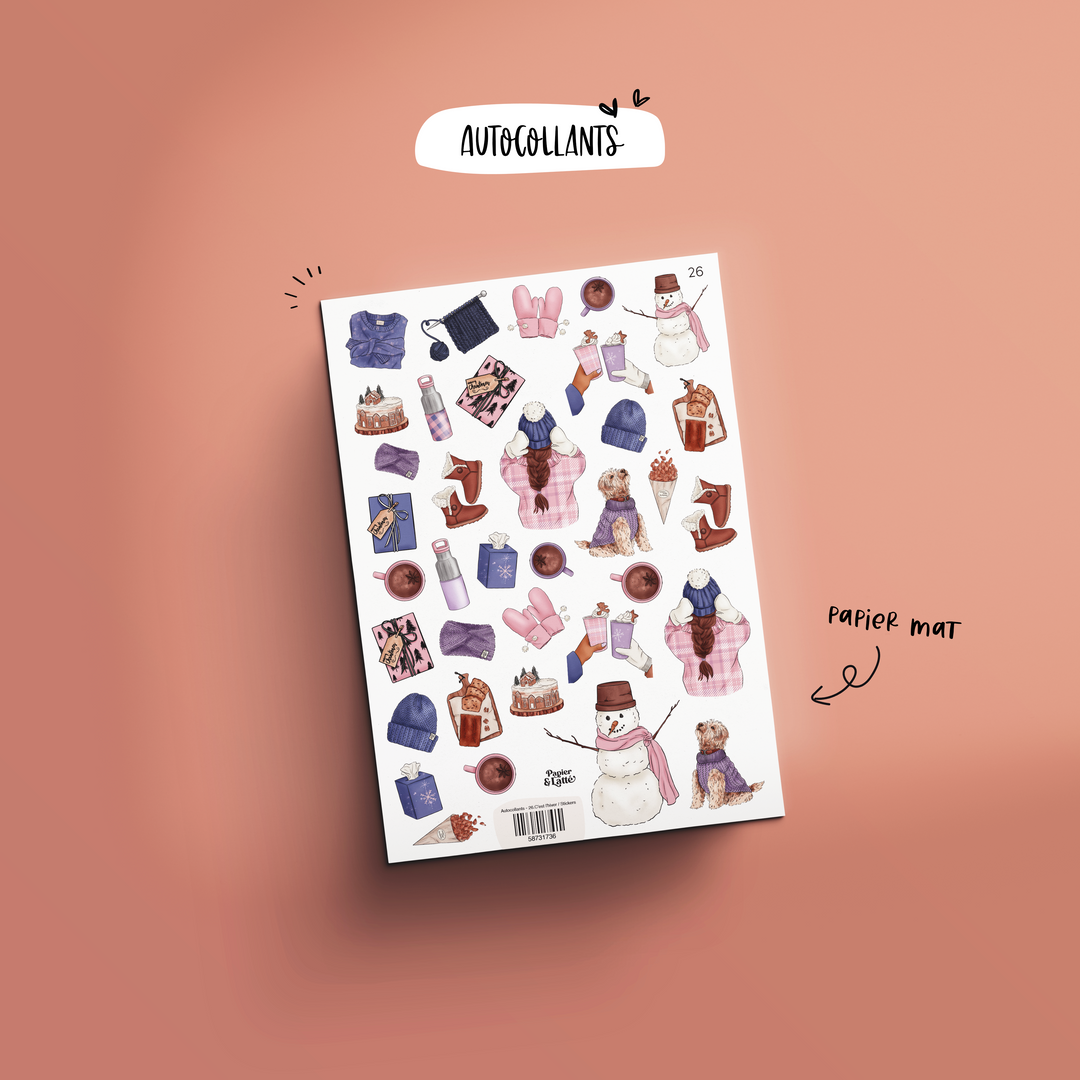 Autocollants - 26.C'est l'hiver / Stickers