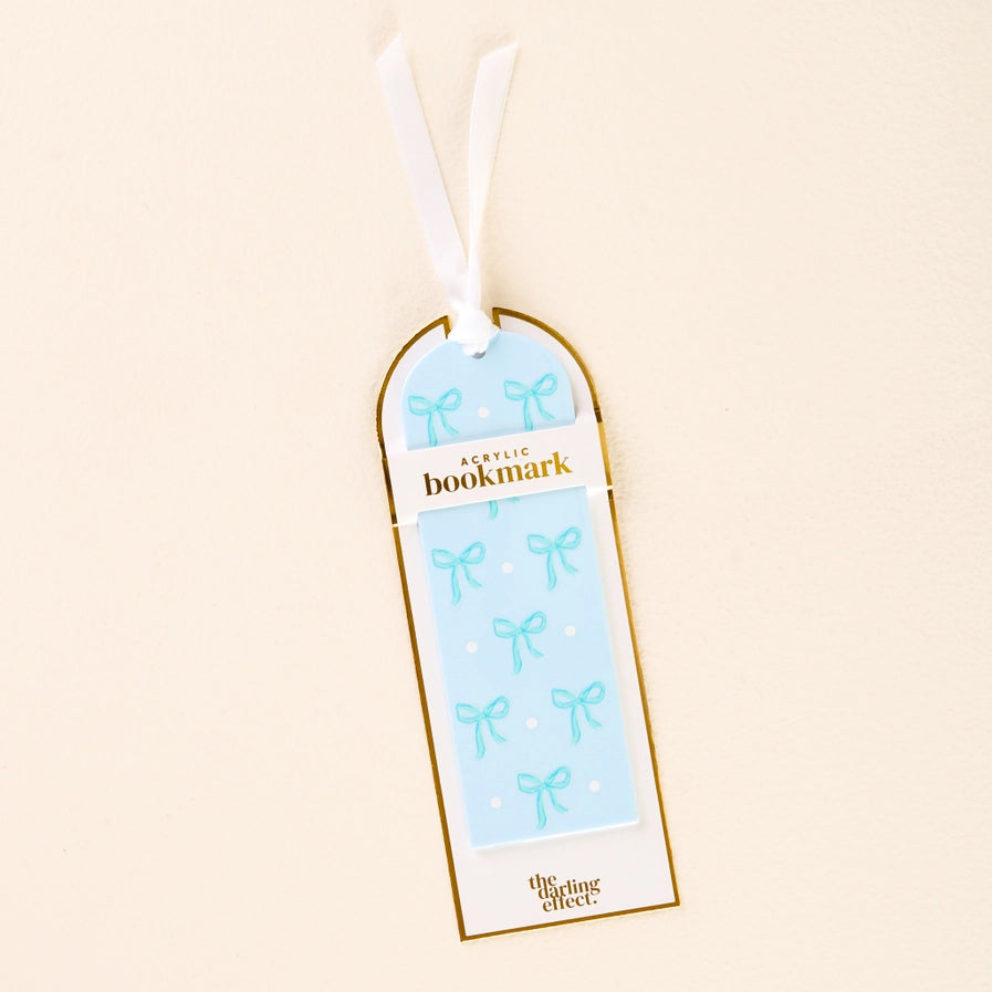 03 - Marque page en acrylique – Boucles bleus